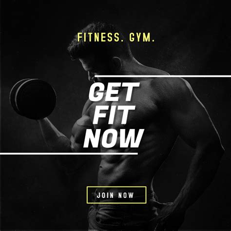 Fitness Gym Digital Ad Template Postermywall