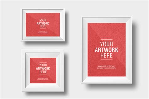 Free Diverse Poster Frames Mockup Psd Psfreebies