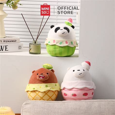 Jual Miniso Boneka We Bare Bears Desser Plust Toy Cute Bear Shopee