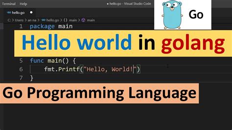 Hello World In GoLang YouTube