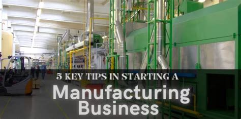 5 Tips For Starting A Manufacturing Business Skill Success Blog