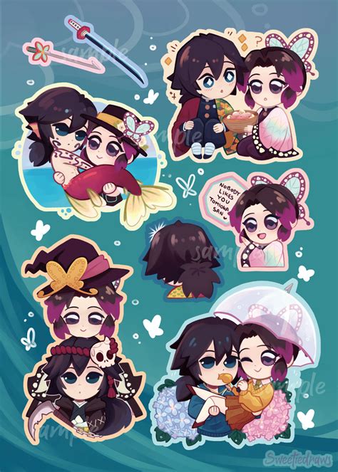 Kny Giyushino Sticker Sheet Sweeties Spot