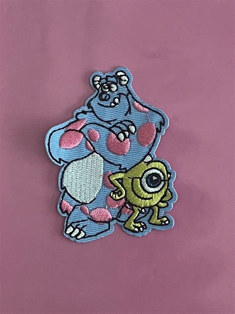 Monsters Inc Iron On Patch Sully Boo Disney Embroidery Patch Etsy