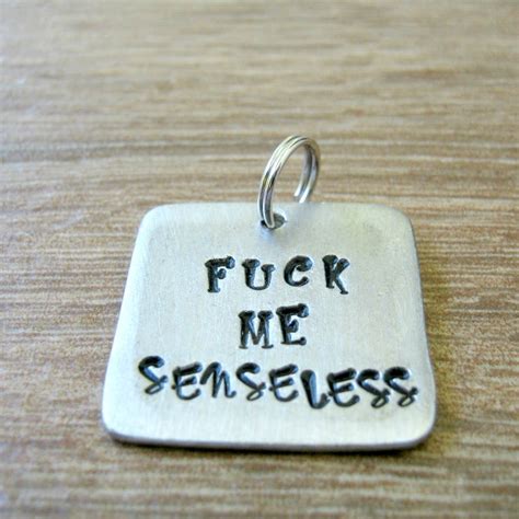 Fuck Me Senseless Collar Tag DDlg Tag Fuck Me Tag Whore Etsy