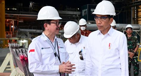 Jokowi Resmikan Proyek Ekspansi Smelter Pt Freeport Di Gresik