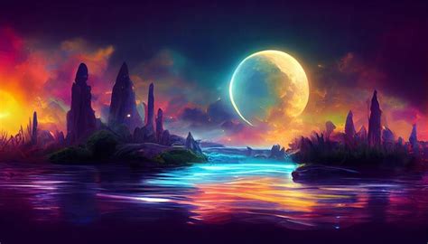 Colorful Moon Stock Photos, Images and Backgrounds for Free Download