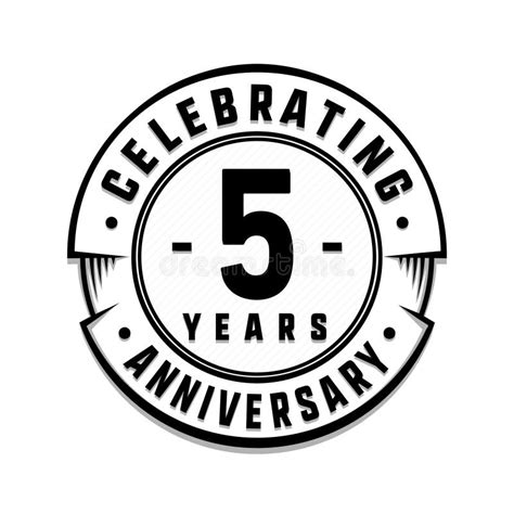 Years Anniversary Logo Template Th Vector And Illustration Stock