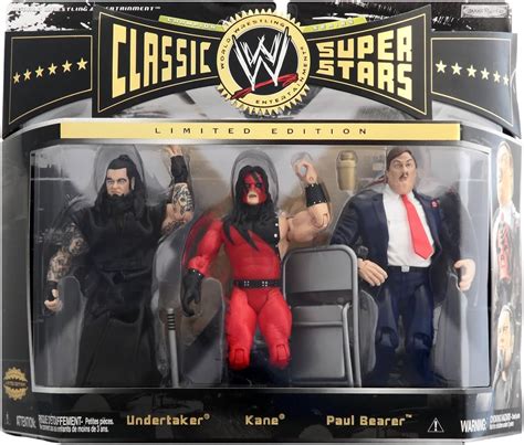 Wwe Classic Superstars Undertaker Kane Paul Bearer Wal Mart Pack Of