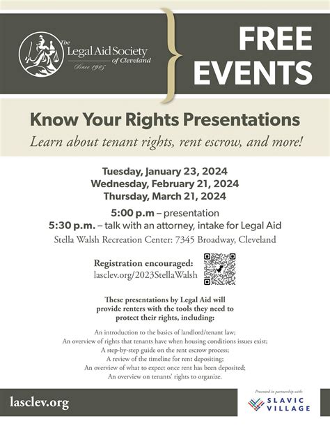 ‼️TOMORROW‼️ There will be a Legal Aid Society of Cleveland Tenant