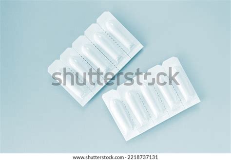 Set Treatment Suppository Anal Vaginal Use Stock Photo