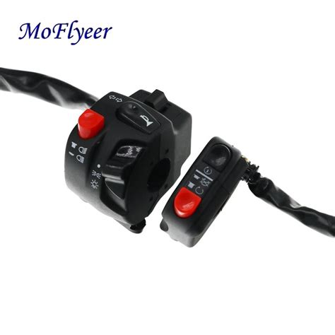 Moflyeer 22mm Motorcycle Switches Motorbike Horn Button Turn Signal