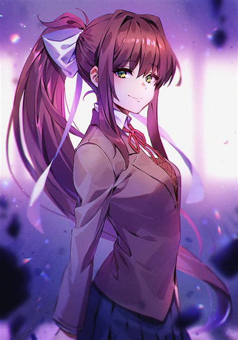 Monika Doki Doki Literature Club Page 4 Of 12 Zerochan Anime