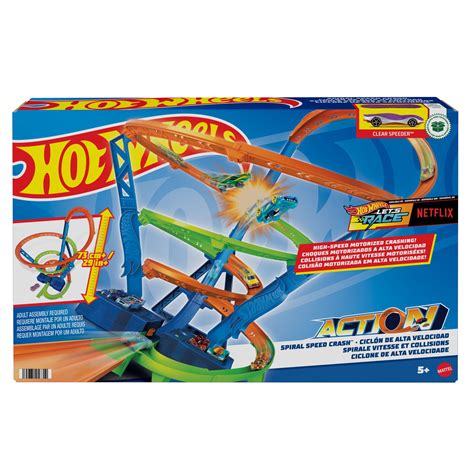 Motorized Hot Wheels Spiral Speed Crash Track Set Sri Lanka Ubuy
