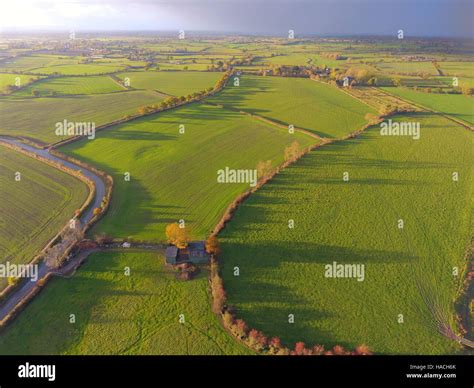 Aerial photograph of Cheshire countryside Stock Photo - Alamy