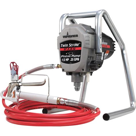 Wagner Twin Stroke Piston Pump Airless Paint Sprayer — 12 Hp 25 Gpm