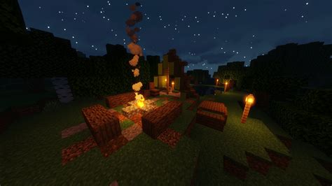 I Made This Little Campfire Scene Hope You Like It Minecraft