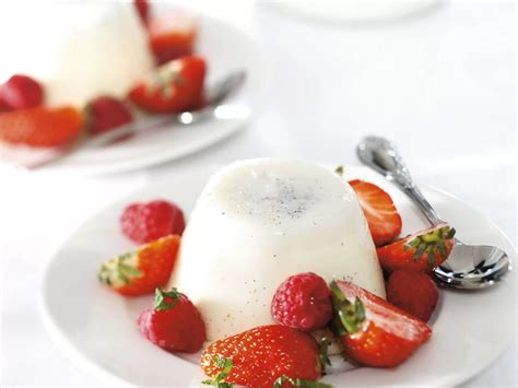 Vanille Panna Cotta Met Rood Fruit Boodschappen