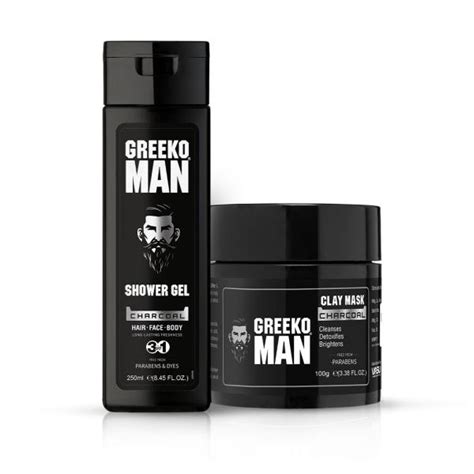 Greeko Man Shower Gel And Clay Mask Kit Jiomart