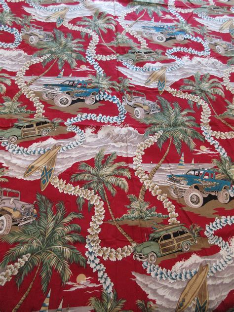 Vintage Hawaiian Shirt Fabric