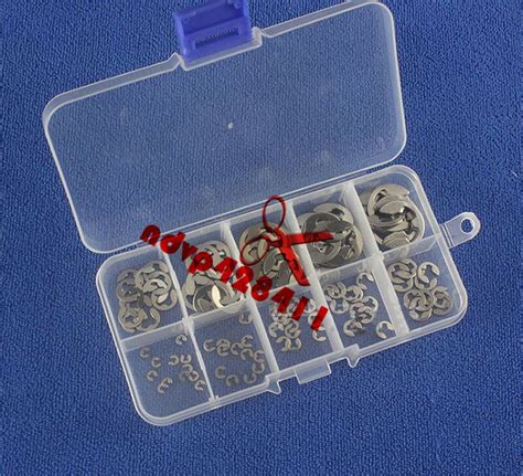 120Pcs E Clip Stainless Steel Assortment Kit 1 5 2 3 4 5 6 7 8 9 10 Mm