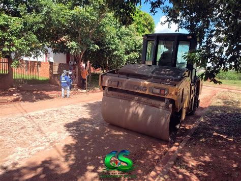 Infraestrutura Prefeito Junior Tavian Visita Obras De Pavimenta O Em