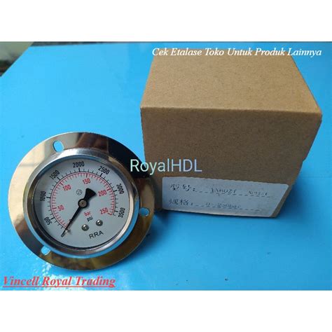 Jual Pressure Gauge Manometer Payung Bar Inch Stainless Rra