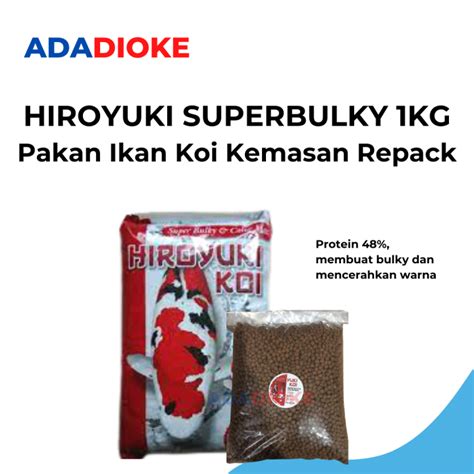 Repack Kg Pakan Ikan Koi Hiroyuki Superbulky Lazada Indonesia