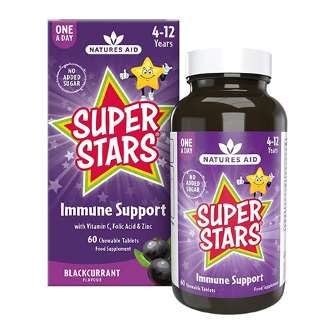 Natures Aid Super Stars Immune Support 60 Tablets