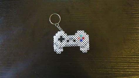 Playstation Controller Perler Bead Keychain Etsy