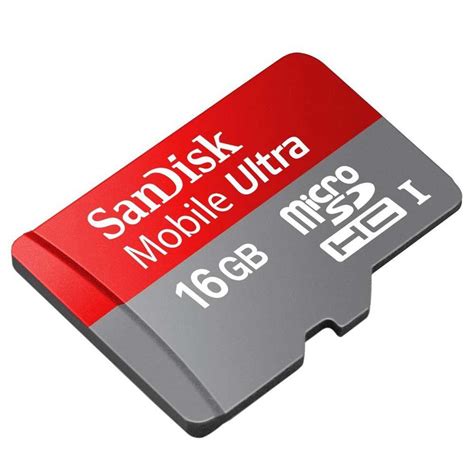 Cartão de Memória Micro SD 16GB Ultra C10 SanDisk Armazenamento