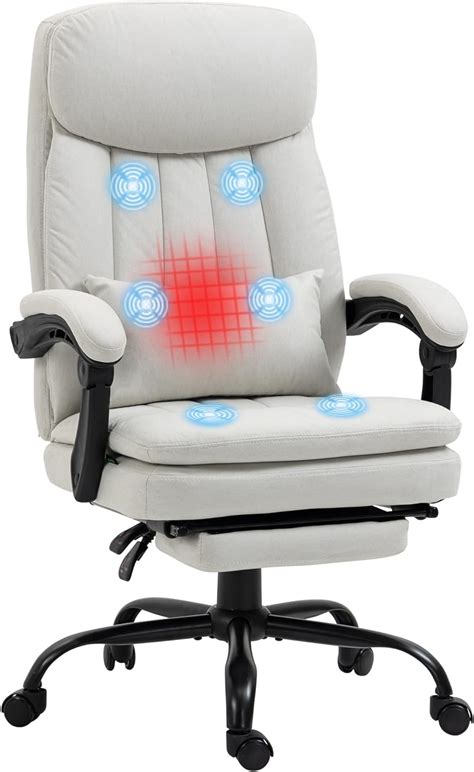 Vinsetto Office Chair Ergonomic Desk Chair With Pont Vibration