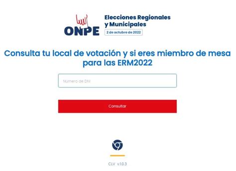 Consulta Dónde Te Toca Votar Y Si Eres Miembro De Mesa En Las Elecciones Regionales Y