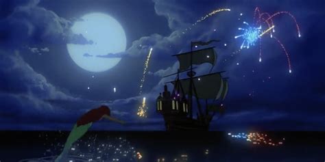 The Little Mermaid And Prince Eric On The Boat