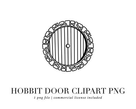 Hobbit Door Png Hobbit Hole Door Clipart Png Hobbit Lord Of The Rings