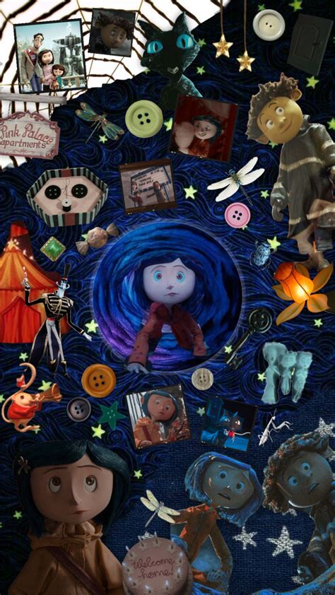 Discover the enchanting world of Coraline with this captivating wallpaper