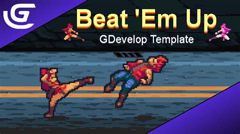 Gdevelop Beat Em Up Template Youtube