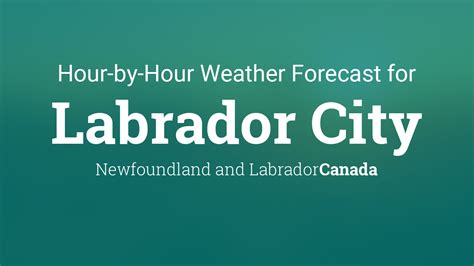 Hourly forecast for Labrador City, Newfoundland and Labrador, Canada