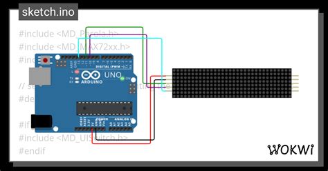 Ledmatrix Wokwi Esp32 Stm32 Arduino Simulator