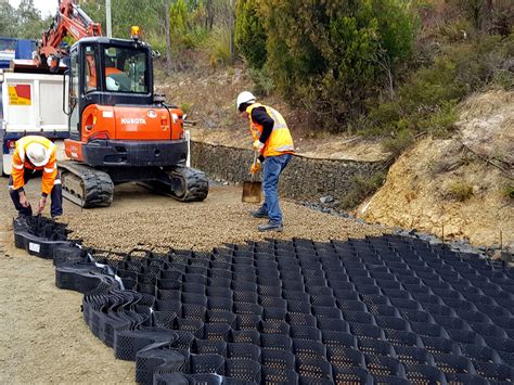 Presto Geosystems Installs Geoweb Geocells Under Tasmanian Road Geosynthetics Magazine