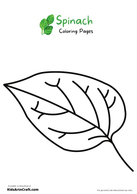 Spinach Coloring Pages For Kids Free Printables Kids Art And Craft