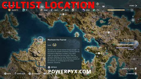 Assassin S Creed Odyssey All Cultist Locations