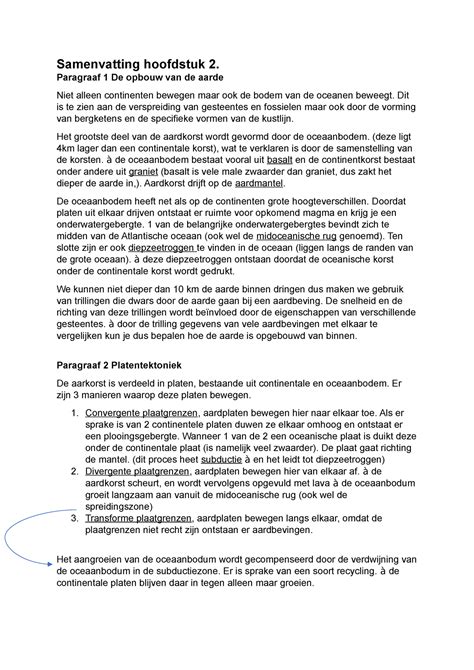 Samenvatting H P Samenvatting Hoofdstuk Paragraaf De Opbouw