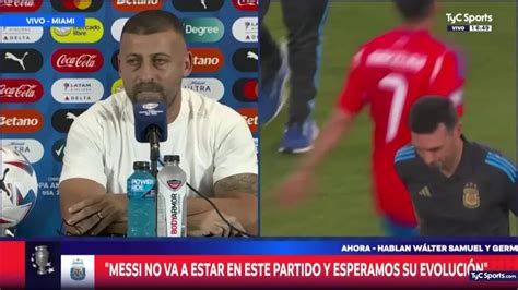 Samuel y la reacción de Scaloni tras la sanción