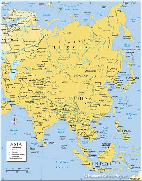 latitude  longitude map  asia