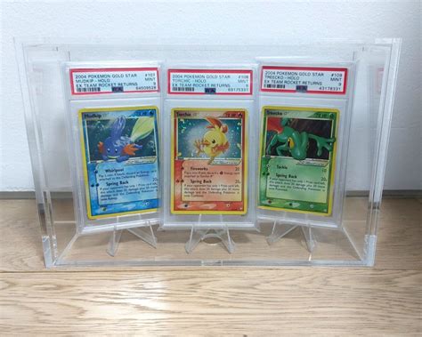 Acrylic Display Case For Pokemon Graded PSA BGS CGC Slabs