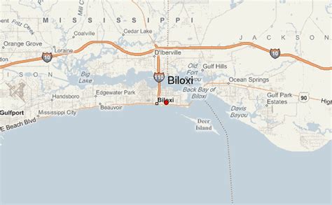 Biloxi Tourist Map