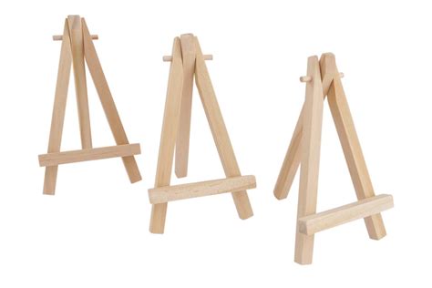 Mini chevalets en bois 12 5 cm 3 pièces Chevalets et accroches 10