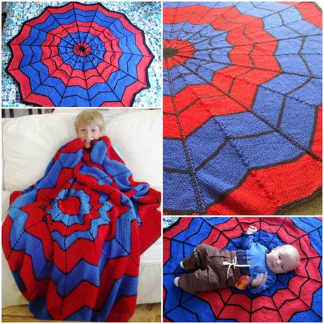 Crochet Spiderman Blanket Spiderman Blanket Crochet Patterns Diy