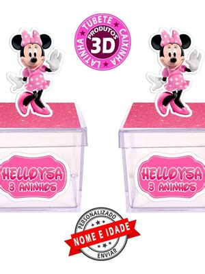 10 Caixinhas Personalizadas Minnie Rosa Compre Produtos