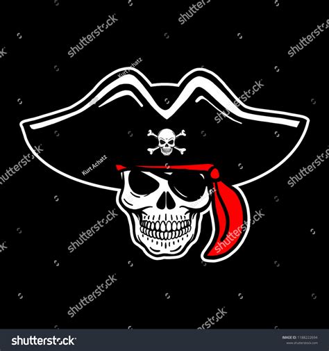 Bad Vector Human Pirate Skulls Tattoo Stock Vector Royalty Free